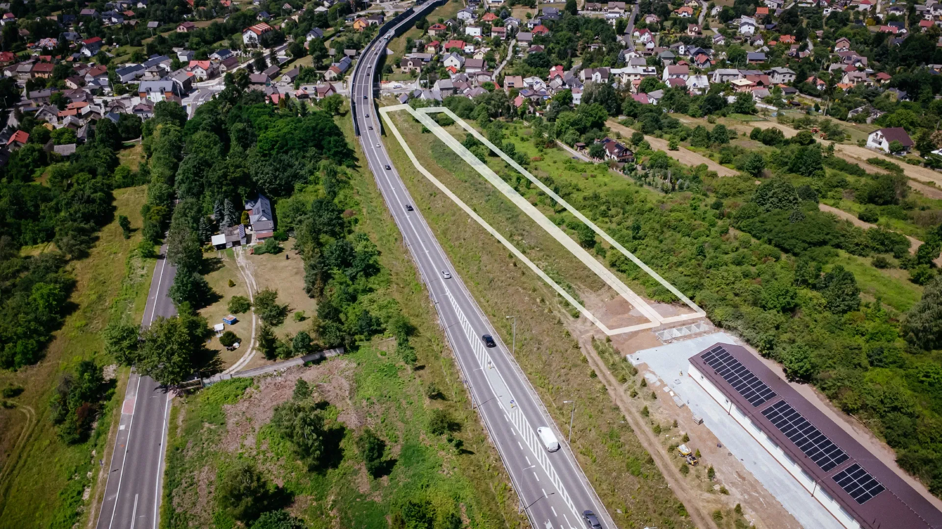 Działki inwestycyjne w Jaworznie (Byczyna) bezpośrednio przy DK79